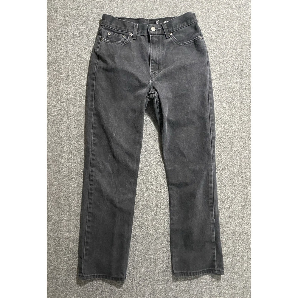 George Men's Black Jeans Regular Size 29x30